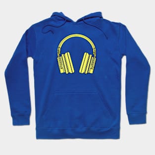 Yellow headphones Hoodie